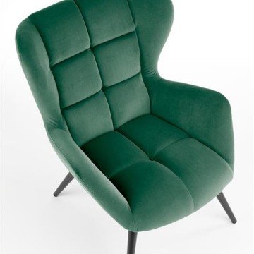 Фото2.Кресло Halmar TYRION Темно-зеленый